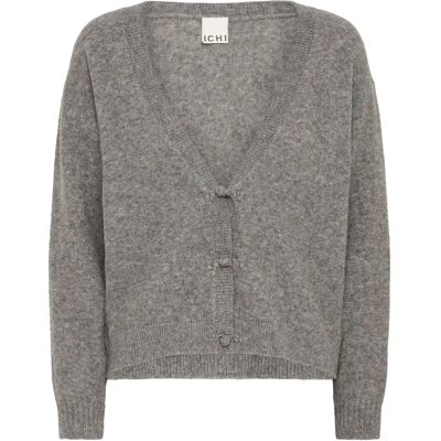 Strickjacke, Damen Ichi Dasila Gris S Femme Strickjacke, Damen Ichi Dasila Gris S Femme
