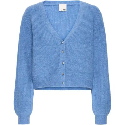 Strickjacke, Damen Ichi Marin 6 Bleu S Femme Strickjacke, Damen Ichi Marin 6 Bleu S Femme