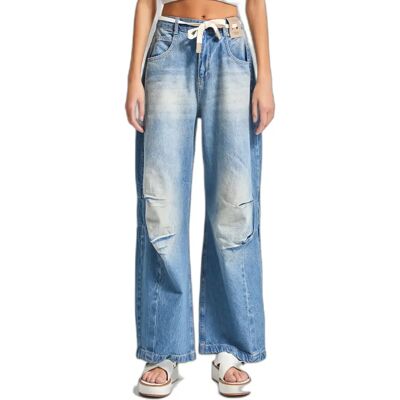 Balloon Jeans mit Mittelhoher Taille Damen It's Basic Bleu 34 Femme Balloon Jeans mit Mittelhoher Taille Damen It's Basic Bleu 34 Femme