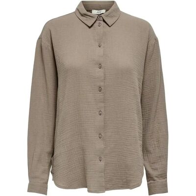 Damenhemd JDY Theis Marron M Femme Damenhemd JDY Theis Marron M Femme