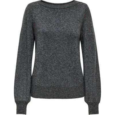 Pullover Frau JDY Rue Glitter Gris M Femme Pullover Frau JDY Rue Glitter Gris M Femme