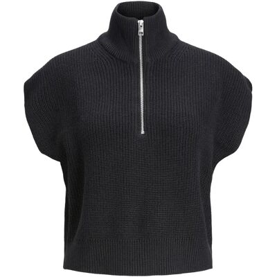 Pullover 1/2 Reißverschluss Frau JJXX Florence Twist Noir XS Femme Pullover 1/2 Reißverschluss Frau JJXX Florence Twist Noir XS Femme