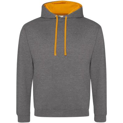 Hoodie Just Hoods Varsity Gris XS Mixte Hoodie Just Hoods Varsity Gris XS Mixte