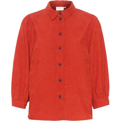 Langarm-Bluse Damen KAFFE KAVera Corduroy Rouge 46 Femme Langarm-Bluse Damen KAFFE KAVera Corduroy Rouge 46 Femme