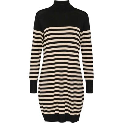 Gestreiftes Strickkleid für Frauen KAFFE Astrid Multicolore M Femme Gestreiftes Strickkleid für Frauen KAFFE Astrid Multicolore M Femme