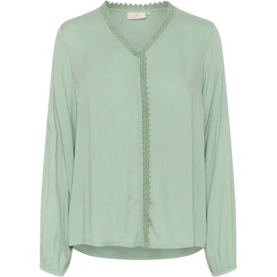 Langärmelige Bluse, Damen KAFFE Tammie Vert 40 Femme Langärmelige Bluse, Damen KAFFE Tammie Vert 40 Femme