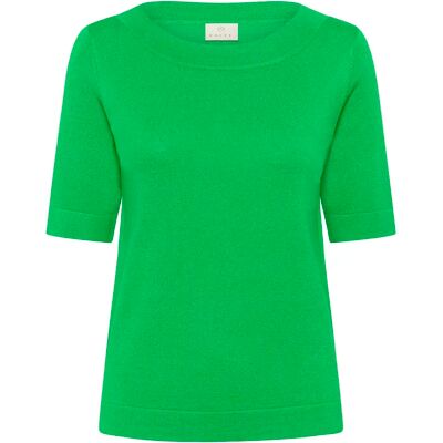 Pullover mit U-Boot-Kragen Damen KAFFE Lizza Solid Vert L Femme Pullover mit U-Boot-Kragen Damen KAFFE Lizza Solid Vert L Femme