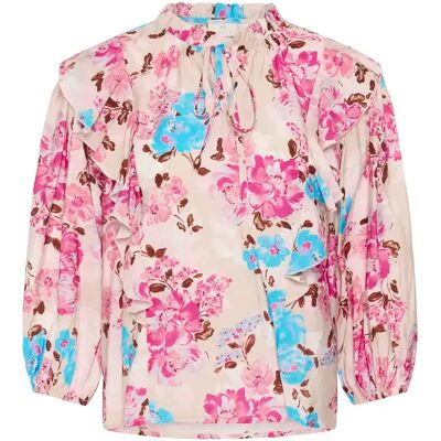 Langärmelige Bluse, Damen KAFFE Haisley Multicolore 40 Femme Langärmelige Bluse, Damen KAFFE Haisley Multicolore 40 Femme