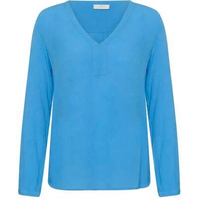 Langärmelige Bluse, Damen KAFFE Amber Bleu 40 Femme Langärmelige Bluse, Damen KAFFE Amber Bleu 40 Femme