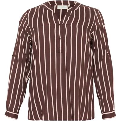 Langärmelige Bluse, Damen KAFFE Curve Sida Marron 54 Femme Langärmelige Bluse, Damen KAFFE Curve Sida Marron 54 Femme