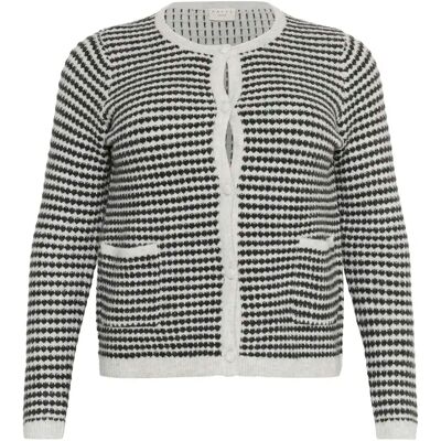 Strickjacke, Damen KAFFE Curve Elanna Gris L Femme Strickjacke, Damen KAFFE Curve Elanna Gris L Femme