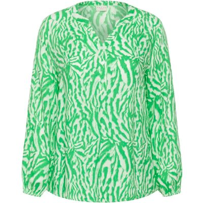 Langärmelige Bluse, Damen KAFFE Curve Mahlena Vert 48 Femme Langärmelige Bluse, Damen KAFFE Curve Mahlena Vert 48 Femme