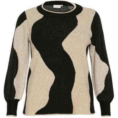Pullover Damen KAFFE Curve Vilma Beige XL Femme Pullover Damen KAFFE Curve Vilma Beige XL Femme