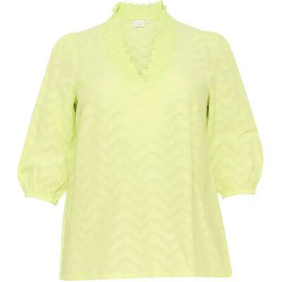 Langärmelige Bluse, Damen KAFFE Curve Vitana Vert 44 Femme Langärmelige Bluse, Damen KAFFE Curve Vitana Vert 44 Femme