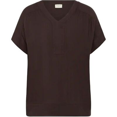 Damenbluse KAFFE Curve Mille Wing Marron 46 Femme Damenbluse KAFFE Curve Mille Wing Marron 46 Femme