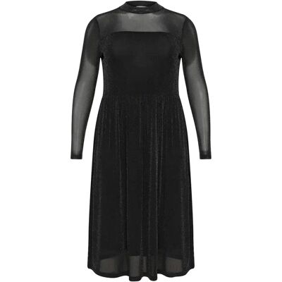 Damen Strickkleid mit langen Ärmeln KAFFE Curve Olgie Noir S Femme Damen Strickkleid mit langen Ärmeln KAFFE Curve Olgie Noir S Femme