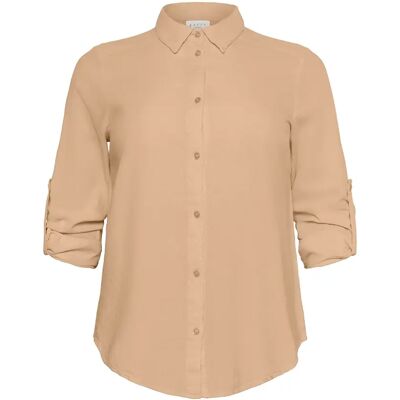 Damenhemd KAFFE Curve Nana Beige 44 Femme Damenhemd KAFFE Curve Nana Beige 44 Femme
