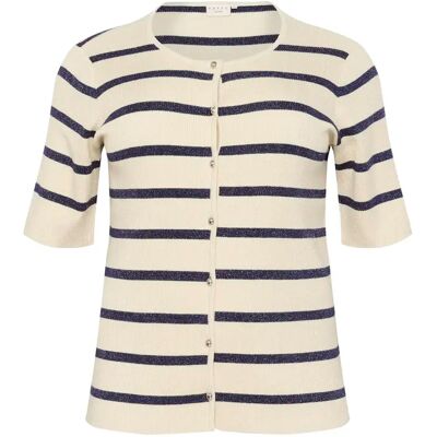 Strickjacke, Damen KAFFE Curve Morina Blanc L Femme Strickjacke, Damen KAFFE Curve Morina Blanc L Femme