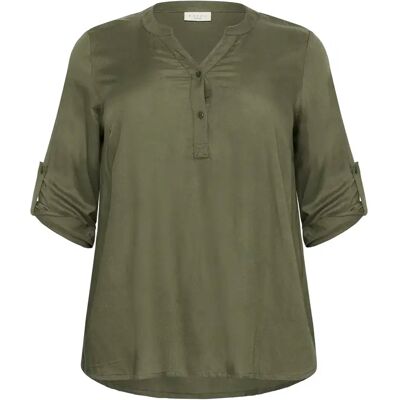 Langärmelige Bluse, Damen KAFFE Curve Sida Vert 42 Femme Langärmelige Bluse, Damen KAFFE Curve Sida Vert 42 Femme