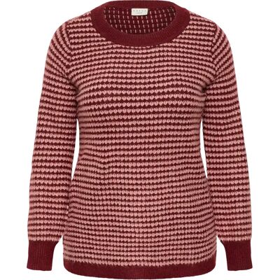 Pullover Damen KAFFE Curve Eliona Rouge S Femme Pullover Damen KAFFE Curve Eliona Rouge S Femme