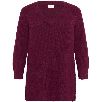 Pullover Damen KAFFE Curve KCania Rouge M Femme Pullover Damen KAFFE Curve KCania Rouge M Femme