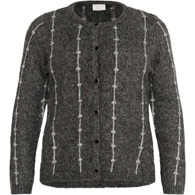 Strickjacke, Damen KAFFE Curve KCLorenna Gris S Femme Strickjacke, Damen KAFFE Curve KCLorenna Gris S Femme