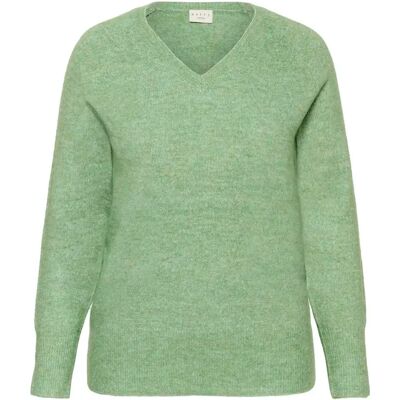 Damen V-Ausschnitt Pulli KAFFE Curve Niela Vert L Femme Damen V-Ausschnitt Pulli KAFFE Curve Niela Vert L Femme
