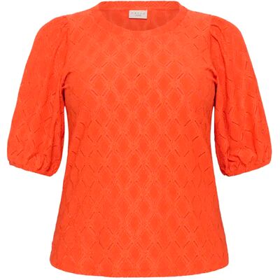 Damenbluse KAFFE Curve Tina Orange XL Femme Damenbluse KAFFE Curve Tina Orange XL Femme