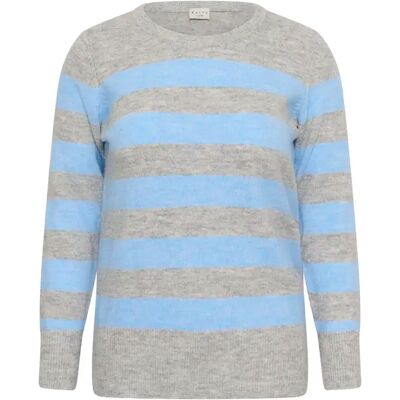 Pullover Damen KAFFE Curve Niela Striped Gris XL Femme Pullover Damen KAFFE Curve Niela Striped Gris XL Femme