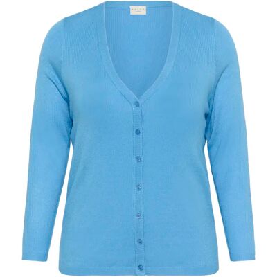 Strickjacke, Damen KAFFE Curve KCMaula Bleu S Femme Strickjacke, Damen KAFFE Curve KCMaula Bleu S Femme