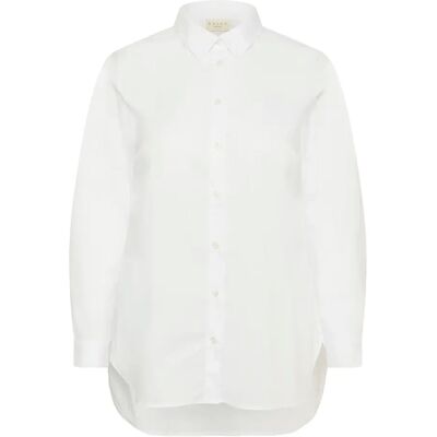 Langarmshirt Damen KAFFE Curve Claina Long Blanc 46 Femme Langarmshirt Damen KAFFE Curve Claina Long Blanc 46 Femme