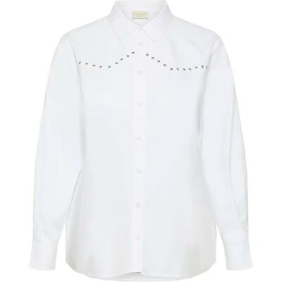 Langarmshirt Damen KAFFE Curve Janni Blanc 46 Femme Langarmshirt Damen KAFFE Curve Janni Blanc 46 Femme