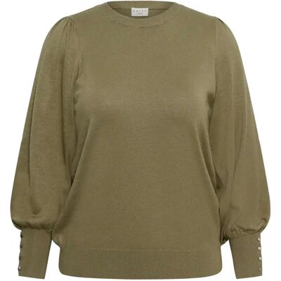 Pullover mit Rundhalsausschnitt Damen KAFFE Curve Kclizzy Vert M Femme Pullover mit Rundhalsausschnitt Damen KAFFE Curve Kclizzy Vert M Femme