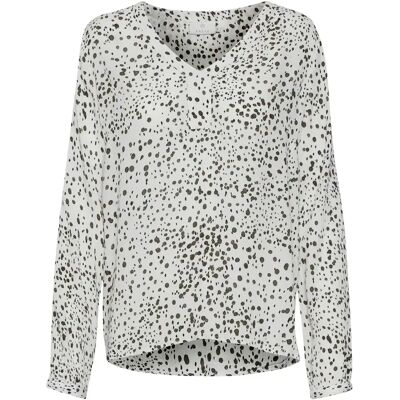 Langärmelige Bluse, Frau KAFFE Debra Blanc 42 Femme Langärmelige Bluse, Frau KAFFE Debra Blanc 42 Femme