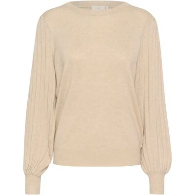 Strickpullover, Damen KAFFE Lone Beige L Femme Strickpullover, Damen KAFFE Lone Beige L Femme