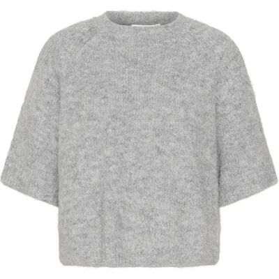 Pullover Crop Damen KAFFE Emilie Gris XL Femme Pullover Crop Damen KAFFE Emilie Gris XL Femme