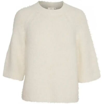 Pullover Crop Damen KAFFE Emilie Blanc L Femme Pullover Crop Damen KAFFE Emilie Blanc L Femme