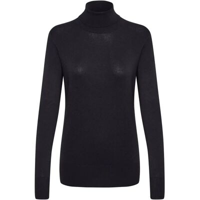 Rollkragenpullover Frau KAFFE Astrid Noir L Femme Rollkragenpullover Frau KAFFE Astrid Noir L Femme