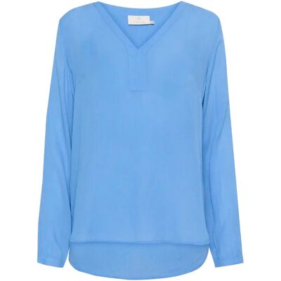 Langärmelige Bluse, Frau KAFFE Amber Bleu 40 Femme Langärmelige Bluse, Frau KAFFE Amber Bleu 40 Femme