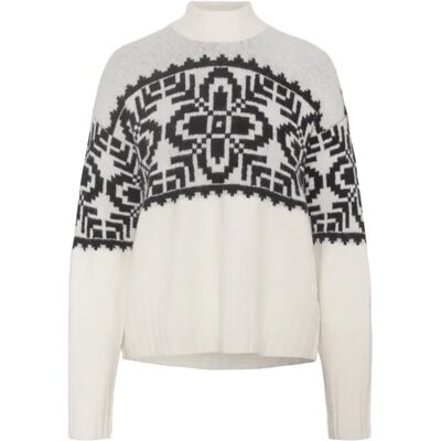 Pullover Damen Kari Traa Disa Blanc L Femme Pullover Damen Kari Traa Disa Blanc L Femme