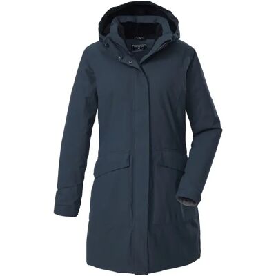Lange Regenjacke mit Kapuze für Damen Killtec Kow 18 Bleu 42 Femme Lange Regenjacke mit Kapuze für Damen Killtec Kow 18 Bleu 42 Femme