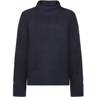 Pullover mit Rundhalsausschnitt Damen KnowledgeCotton Apparel Regenerative Organic Certified Bleu XS Femme Pullover mit Rundhalsausschnitt Damen KnowledgeCotton Apparel Regenerative Organic Certified Bleu XS Femme