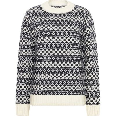 Pullover mit Rundhalsausschnitt Damen KnowledgeCotton Apparel Bleu XS Femme Pullover mit Rundhalsausschnitt Damen KnowledgeCotton Apparel Bleu XS Femme