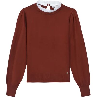Pullover Damen La Petite Étoile Aubine Marron 36 Femme Pullover Damen La Petite Étoile Aubine Marron 36 Femme