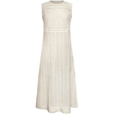 Ärmelloses Sommermaxikleid für Frauen Lisca Calvi Blanc M Femme Ärmelloses Sommermaxikleid für Frauen Lisca Calvi Blanc M Femme