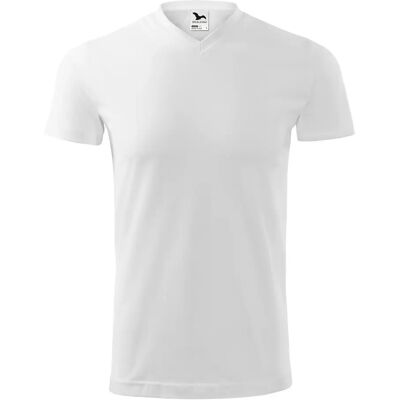 V-Ausschnitt T-Shirt Malfini Heavy 111 Blanc XL Mixte V-Ausschnitt T-Shirt Malfini Heavy 111 Blanc XL Mixte