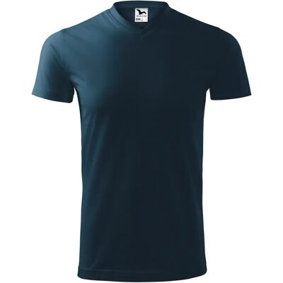 V-Ausschnitt T-Shirt Malfini Heavy 111 Bleu L Mixte V-Ausschnitt T-Shirt Malfini Heavy 111 Bleu L Mixte