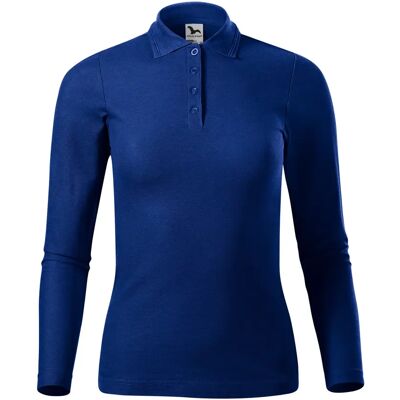 Langarm-Polo aus Piquématerial für Damen Malfini 231 Bleu M Femme Langarm-Polo aus Piquématerial für Damen Malfini 231 Bleu M Femme