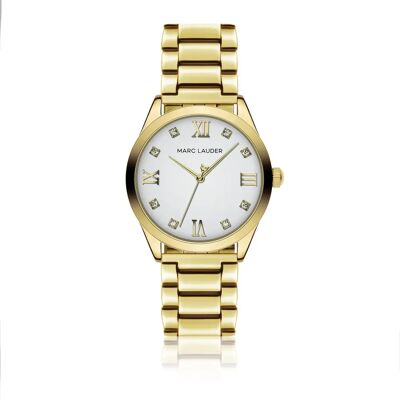 Edelstahlarmbanduhr für Damen Marc Lauder Porto Doré 18x18 mm Femme Edelstahlarmbanduhr für Damen Marc Lauder Porto Doré 18x18 mm Femme