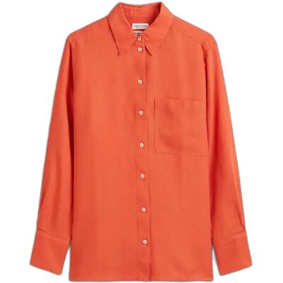 Damen Bluse mit langen Ärmeln und Wasserfallkragen Marc O'Polo Rouge 34 Femme Damen Bluse mit langen Ärmeln und Wasserfallkragen Marc O'Polo Rouge 34 Femme